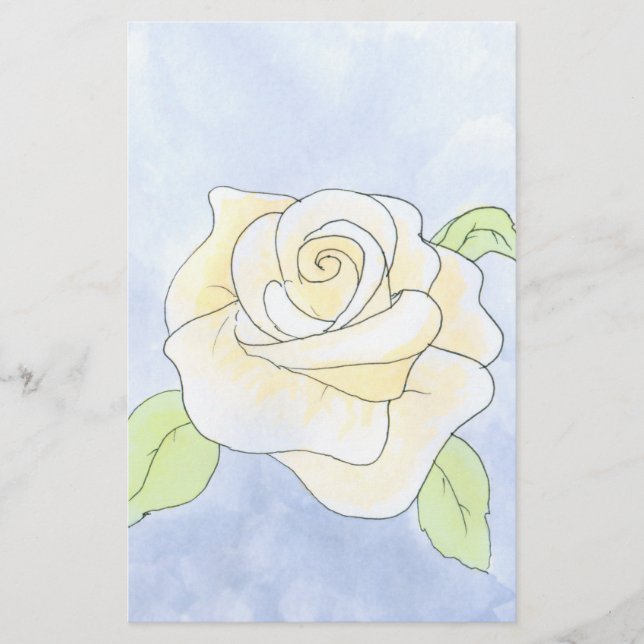 Papier Rose jaune clair. (Devant)
