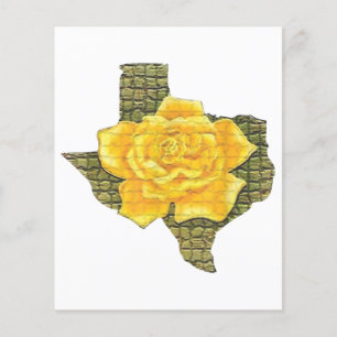 Papier Rose Jaune Du Texas Motif Flower