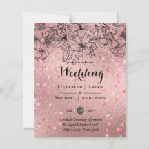 Rose moderne Gold tendance Mariage budget
