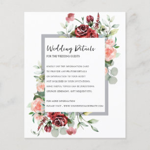 Papier Rose Peach Et Coral Floral Mariage Détail