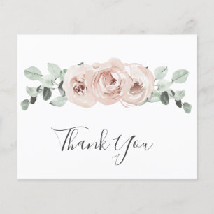Papier Rose Poussiéreuse Floral Élégant Budget Mariage Re