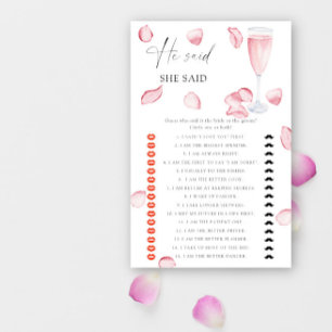 Papier Rose Prosecco - Il a dit qu'elle a dit douches nup