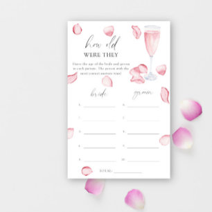 Papier Rose Prosecco - Quel âge avaient-ils la mariée