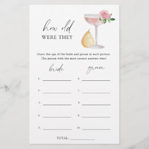 Papier Rose Prosecco - Quel âge avaient-ils la mariée