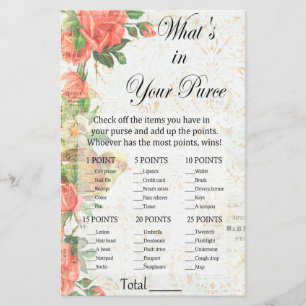 Papier rose vintage Qu'y a-t-il dans votre jeu de bourse