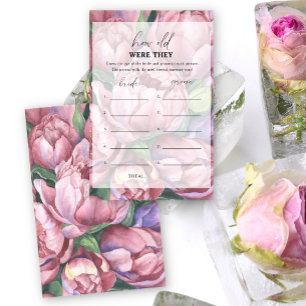 Papier Roses de pivoine - Quel âge avaient-ils jeu de mar