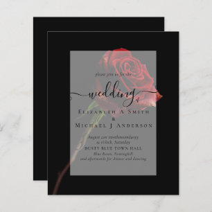 Papier Roses rouges gothiques Mariage gothique Inviter