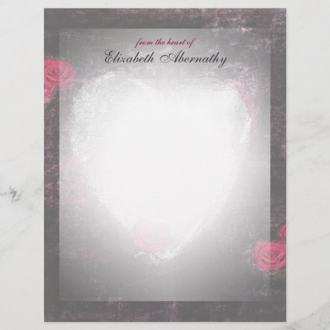 Papier Roses sombres et élégants (Devant)