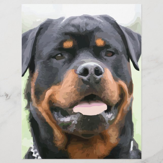 Papier rottweiler (Devant)