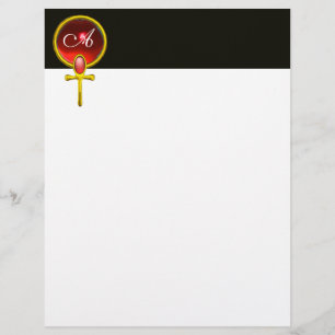 Papier ROUGE TALISMAN MONOGRAS rubis noir clair