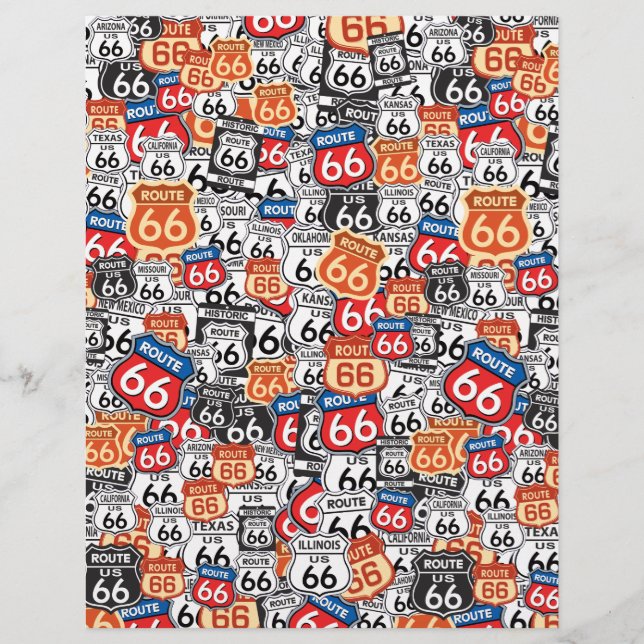 Papier Route 66 (Devant)