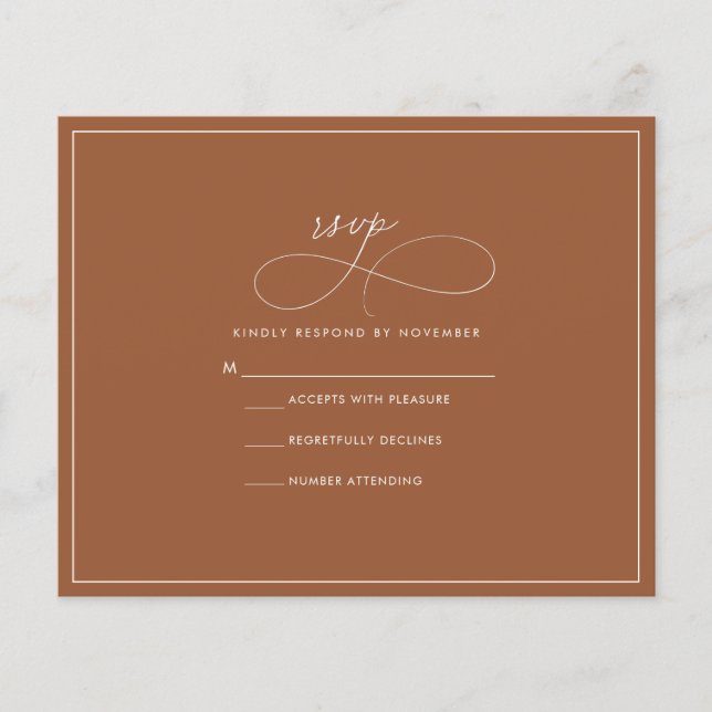 Papier RSVP en terre cuite (Devant)