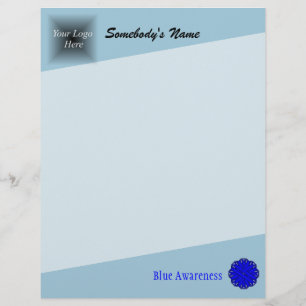 Papier Ruban de fleurs bleues par Kenneth Yoncich