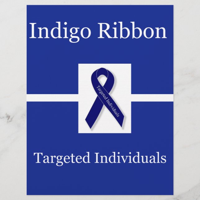 Papier Ruban Indigo En Fête (Devant)