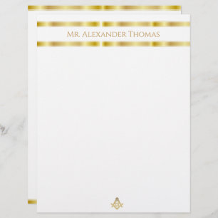 Papier Ruée d'or masonique