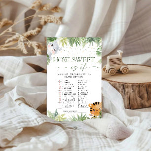 Papier Safari Animaux Quelle Douceur Est-Il Baby shower J