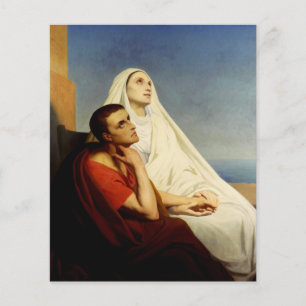Papier Saint Augustin et Sainte Monique