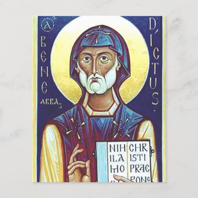 Papier Saint Benoît de Nursia (Devant)