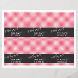 Papier Saint Cannoli Étiquettes alimentaires | Étiquettes