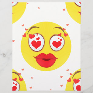 Papier Saint Valentin Emoji