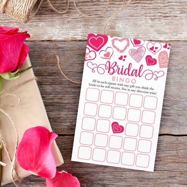 Papier Saint Valentin Fête des mariées Bingo Jeu (Créateur téléchargé)