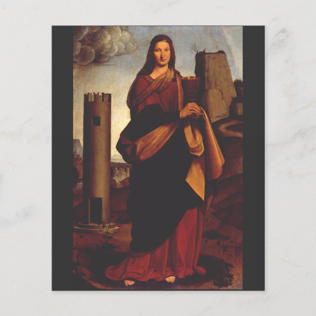 Papier Sainte-Barbe par Giovanni Antonio Boltraffio (Devant)