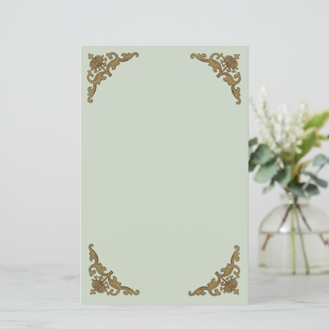 Papier Sainte Catherine de Sienne (BK 19) (Style 2, feuil (Debout devant)