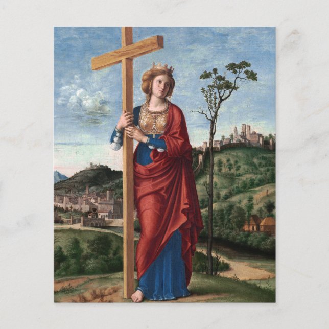 Papier Sainte Hélène avec la Vraie Croix Art sacré (Devant)