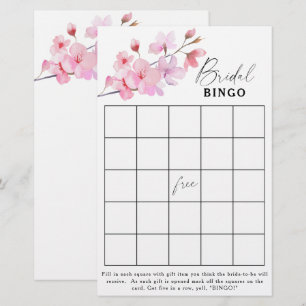 Papier Sakura - Jeu de bingo de douche nuptiale