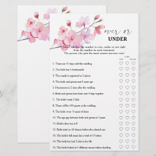 Papier Sakura - Plus ou moins sous la douche nuptiale