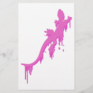 Papier Salamandre Rose Distressée Avec Lavette De Peintur