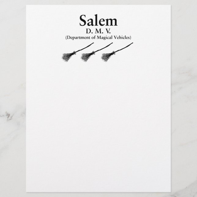 Papier Salem DMV (Devant)