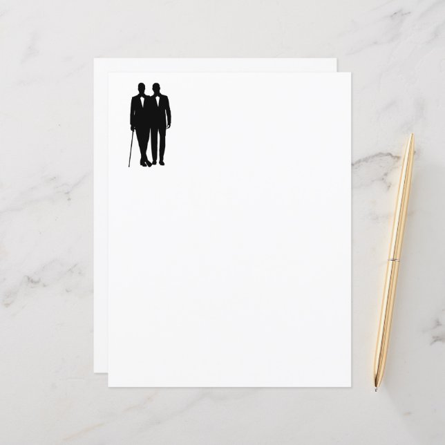 Papier Salles Mariages gays (Devant/Arrière en situation)