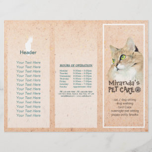 Papier Salon de toilettage pour animaux domestiques Broch