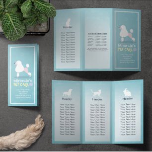 Papier Salon de toilettage pour animaux domestiques Broch