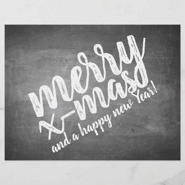 Papier Salutations de Noël sur le tableau de la Marche (Devant)