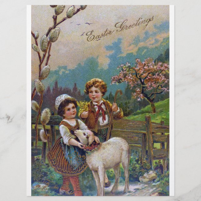 Papier Salutations de Pâques 1908 (Devant)