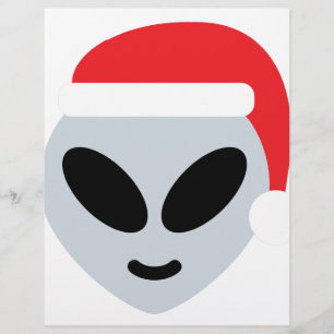 Papier santa claus alien emoji