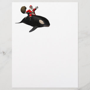 Papier Santa Claus Sur Orca