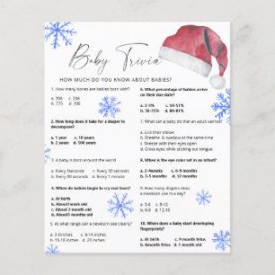 Papier Santa hat - Bébé Trivia