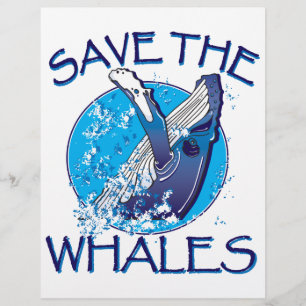 Papier Sauvez les baleines