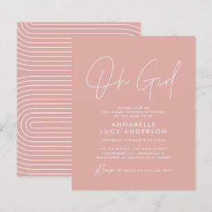 Papier scénario de fête prénatale pour bébé fille budget 