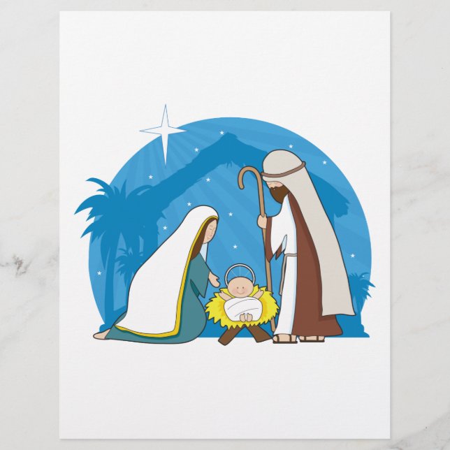 Papier Scène de la Nativité (Devant)