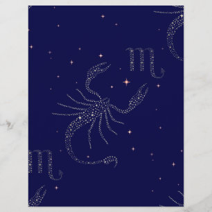 Papier scorpio étoiles