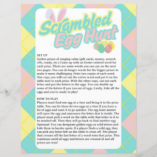 Papier Scrambled Egg Hunt