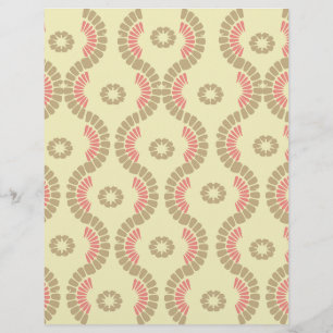 Papier scrapbook à motif courbe