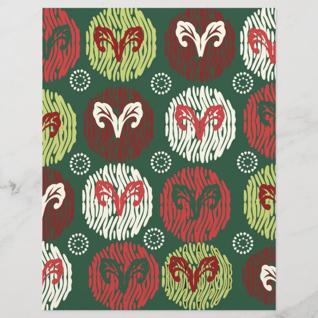 Papier scrapbook à motif de cercle (Devant)