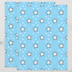 Papier scrapbook à motif d'étoile mignon