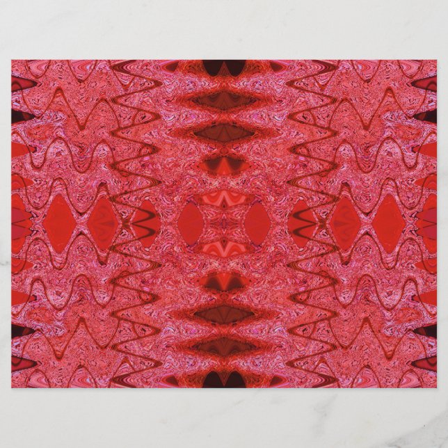 Papier scrapbook à texture rouge (Devant)