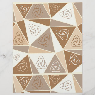 Papier scrapbook abstrait marron